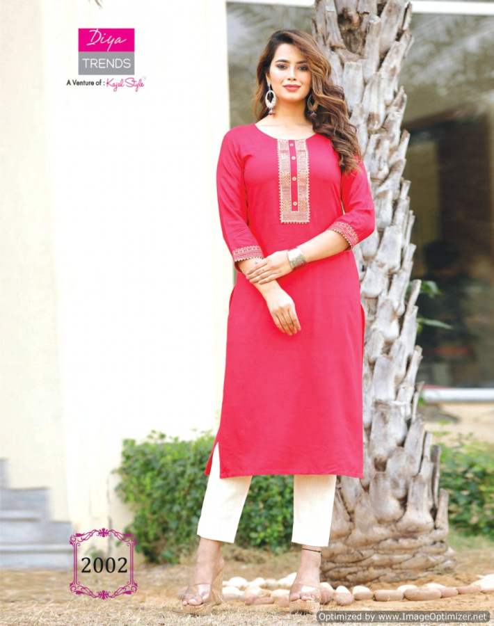 Casual Diaries 2 Heavy Ethnic Wear Rayon Embroidery Latest Kurti Collection